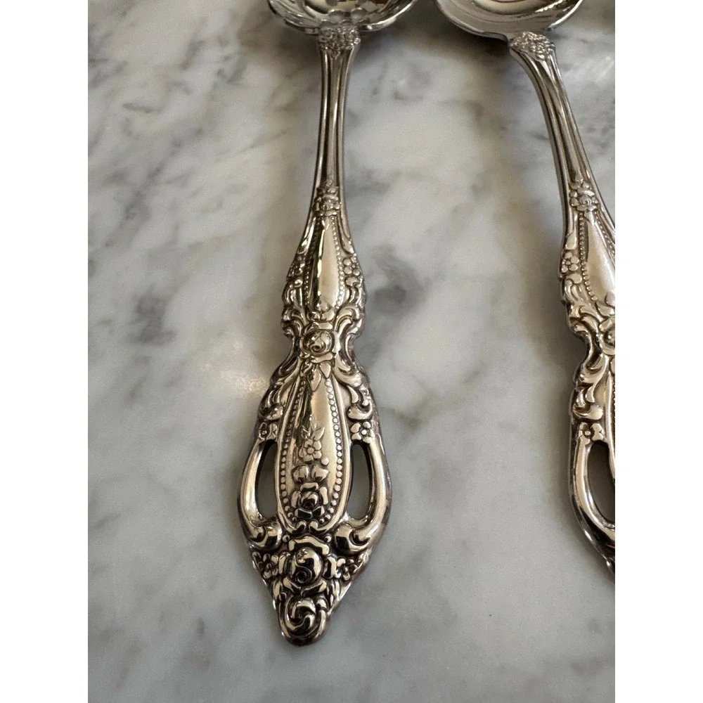 Oneida Monte Carlo Deluxe Stainless Ornate Pierced Hostess Serving Set 6pc